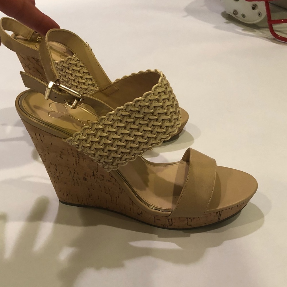 Jessica Simpson cork wedge size 9.5